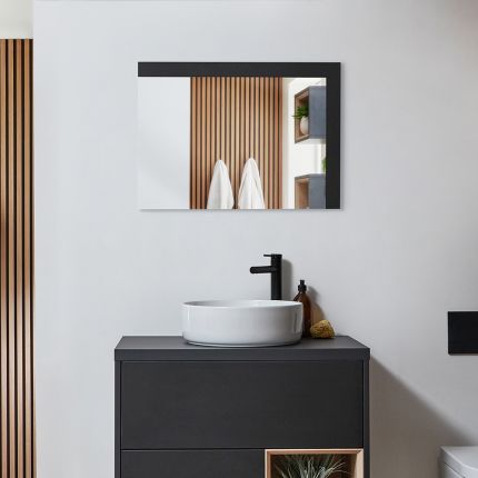 Milano Bexley - Modern Wall Hung Mirror - Choice of Size and Finish