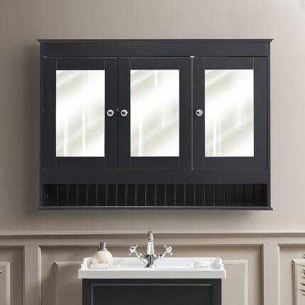 Milano Thornton - Traditional Mirrored Cabinet - 1050mm x 750mm - Choice of Finish and Handles