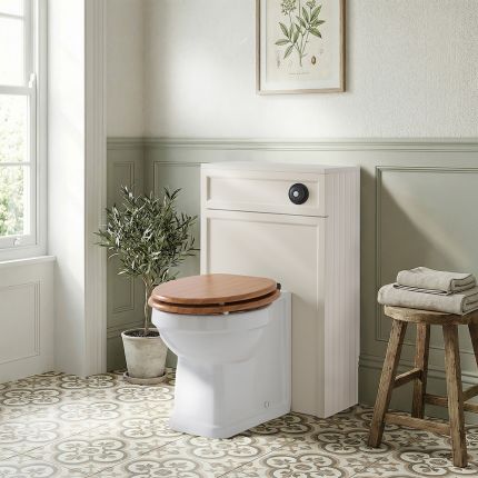 Milano Thornton - Traditional WC Unit with Richmond Back to Wall Toilet - Choice of Finish and Seat