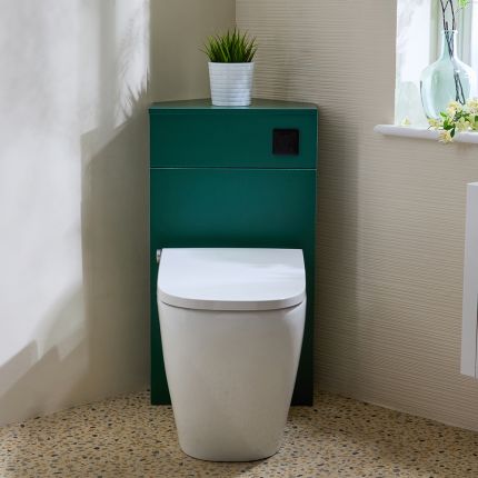 Milano Lurus - Modern Corner WC Unit with Luxus Japanese Bidet Back to Wall Toilet - Choice of Finish