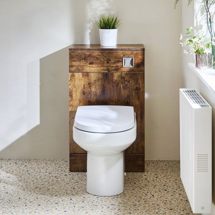 Milano Lurus - Modern 500mm WC Unit with Ballam Toilet - Choice of Finish
