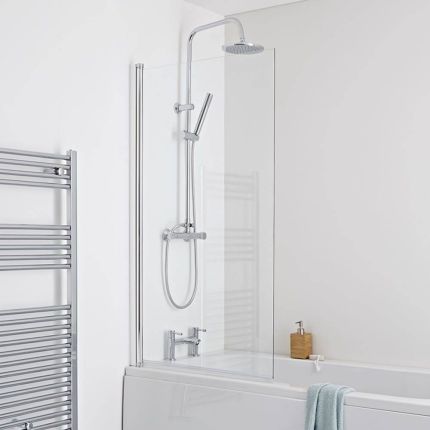 Milano - Square Bath Shower Screen - Choice of Finish