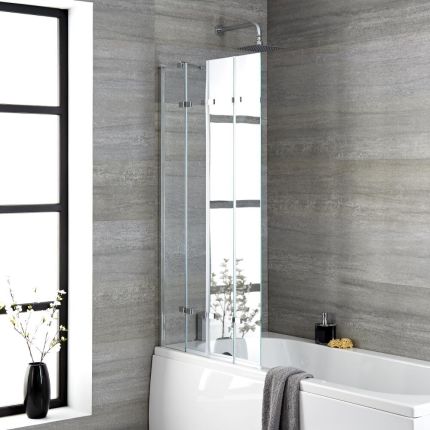 Milano Portland - Folding Shower Bath Screen