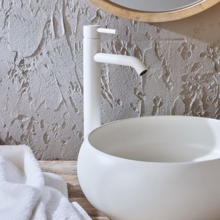 Milano Elements - Modern High Rise Mono Basin Mixer Tap - Choice of Finish