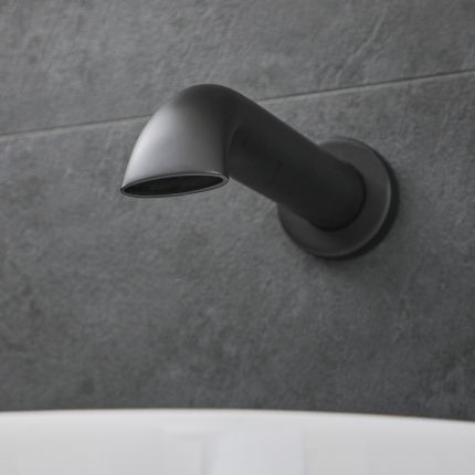 Milano Elizabeth - Traditional Wall Mounted Bath Spout - Black