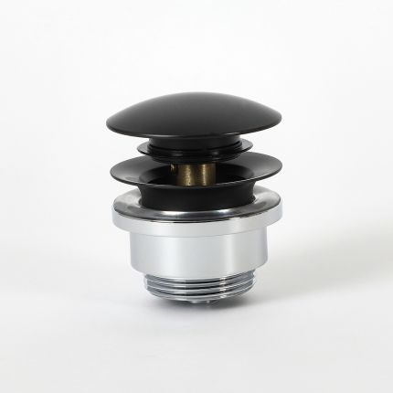 Milano - Universal Push Button Basin Waste - Black