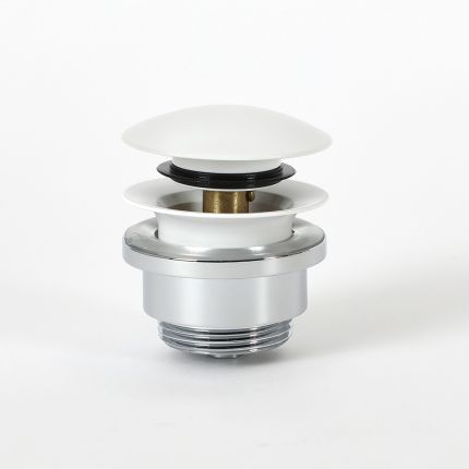 Milano - Universal Push Button Basin Waste - White