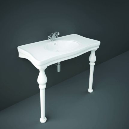 RAK Washington - Gloss White Traditional Console Basin - 1082mm x 605mm - Choice of Tap-Holes