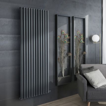 ECOSO Aruba Ardus - 1784mm Dry Heat Vertical Electric Designer Radiator - Choice of Finish, Size and Wi-Fi Thermostat