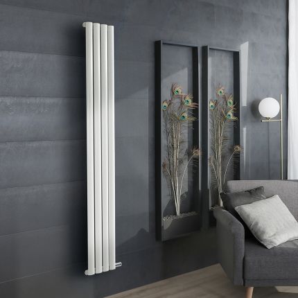 ECOSO Aruba Ardus - 1784mm Dry Heat Vertical Electric Designer Radiator - Choice of Finish, Size and Wi-Fi Thermostat