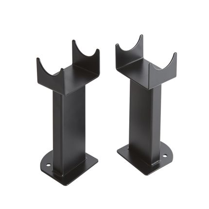 Milano Alpha - Black Floor-Mounting Feet for Alpha Designer Radiators