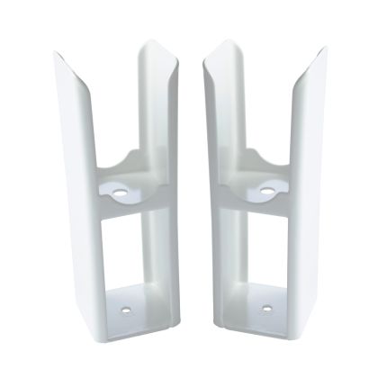 Milano Alpha - White Floor-Mounting Feet for Alpha Flat Panel Designer Radiators