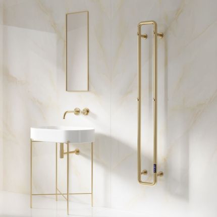 Reina Pelmo - Stainless Steel Dry Electric Heated Towel Rail - 1500mm x 200mm - Choice of Finish