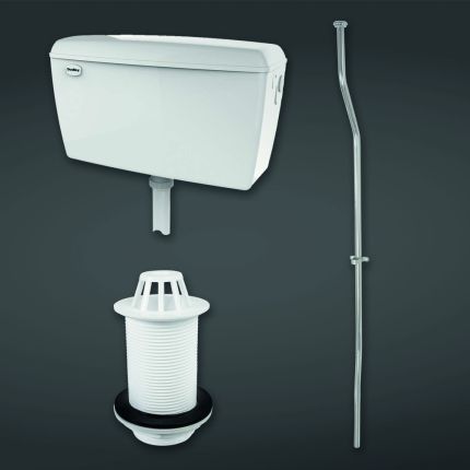 RAK - Exposed 4.5L Urinal Auto Cistern - for 1 Urinal