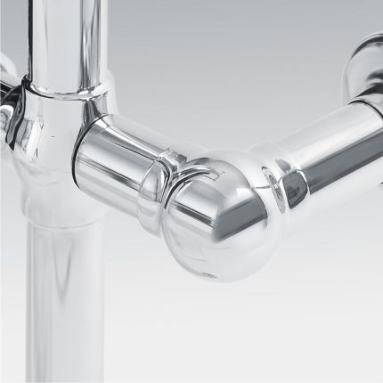 Milano - Chrome Heating Element Cable Masking Cover