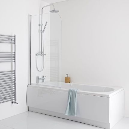 Milano - 1700mm Modern Bath Side Panel - White