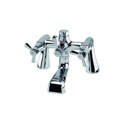 RAK Washington - Traditional Deck Mounted Bath Filler Mixer Tap - Chrome