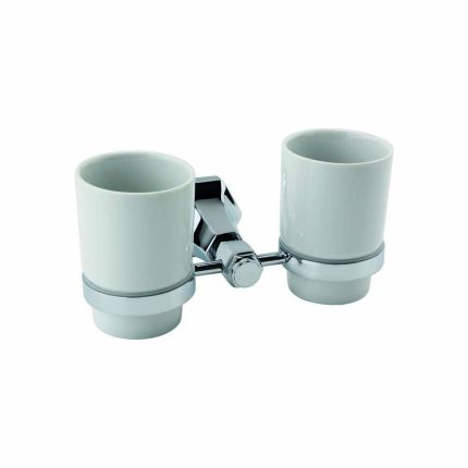 RAK Washington - Traditional Double Tumbler with Holder - Chrome