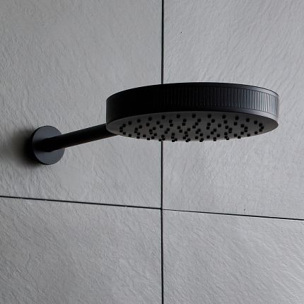 Milano Lune - Round 250mm Shower Head and Wall Mounted Arm - Choice of Finish