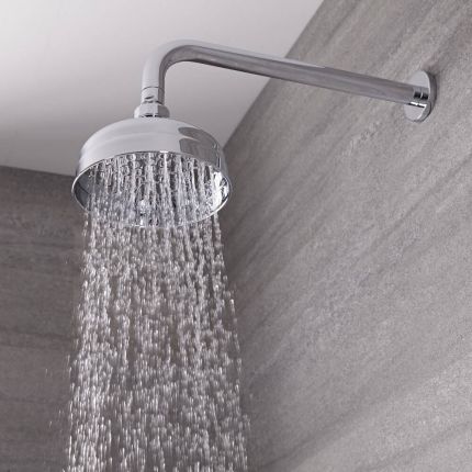 Milano Elizabeth - 155mm Traditional Apron Shower Head - Choice of Finish