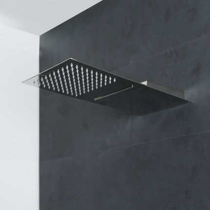 Milano Arvo - Modern Stainless Steel Shower Head with Waterblade - Chrome