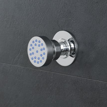 Milano Mirage - Chrome Thermostatic Shower with Hand Shower and Body Jets (2 Outlet)