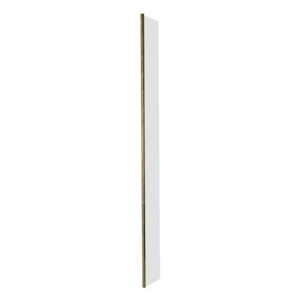 Milano Monet - Antique Brass 300mm Hinged Wet Room Return Screen
