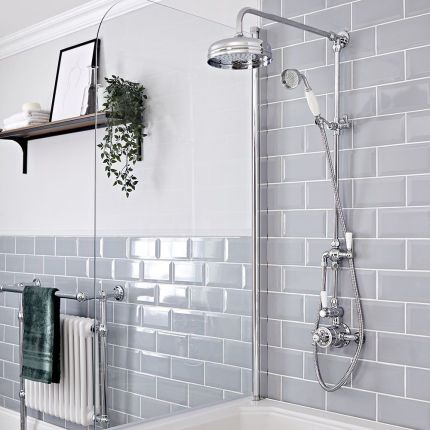 Milano Elizabeth - Traditional Triple Exposed Thermostatic Shower with Grand Rigid Riser Rail - Choice of Bath Spout and Finish