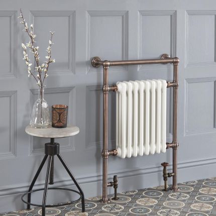 Traditional heated towel rail radiator clearance