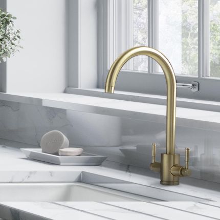 Rangemaster Aquatrend - Modern Kitchen Mixer Tap with Swivel Spout - Choice of Finish
