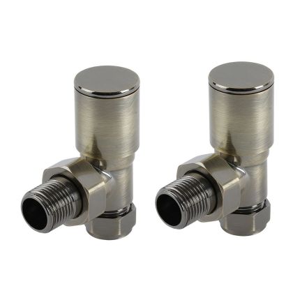 Milano - Angled Radiator Valves - Choice of Finish