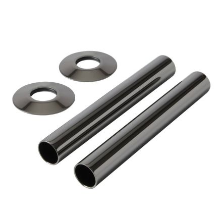 Milano - Black Nickel Radiator Pipe Sleeves