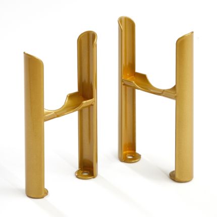 Milano Windsor - Metallic Gold Floor-Mounting Feet for Traditional 3 Column Windsor Radiators