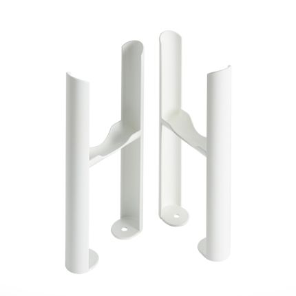 Milano Windsor - White Floor-Mounting Feet for Traditional 3 Column Windsor Radiators