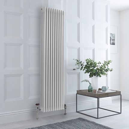 Milano Windsor - White Vertical Traditional Column Radiator - 1800mm x 470mm (Four Column)