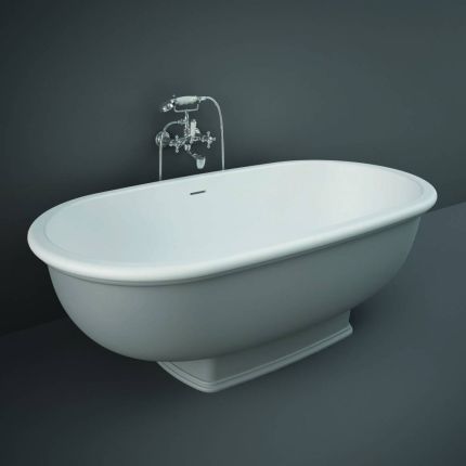 RAK Washington - Traditional Double-Ended Freestanding Bath - 1560mm x 810mm - Choice of finish