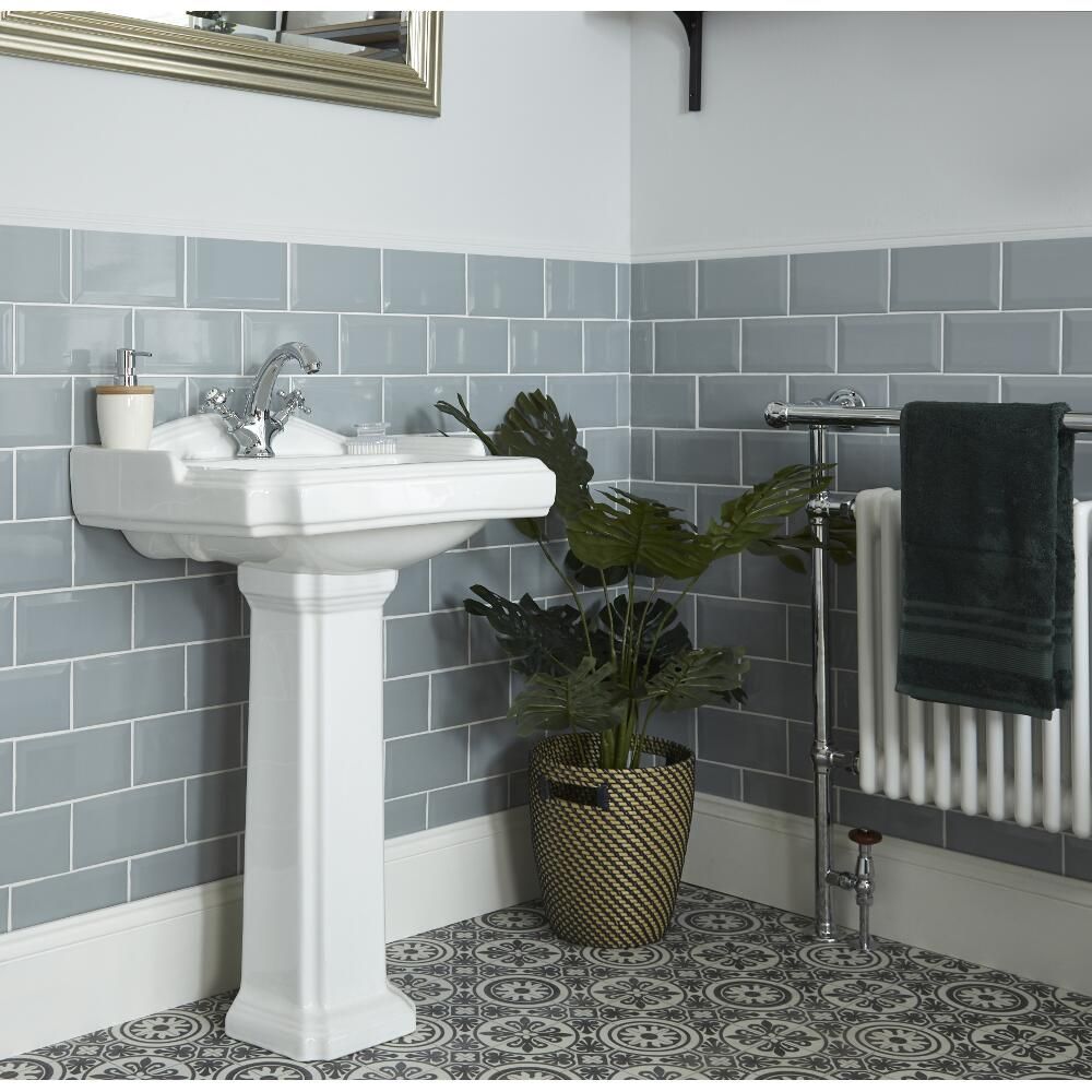 Milano Windsor Traditional 1 Tap Hole Basin With Full Pedestal