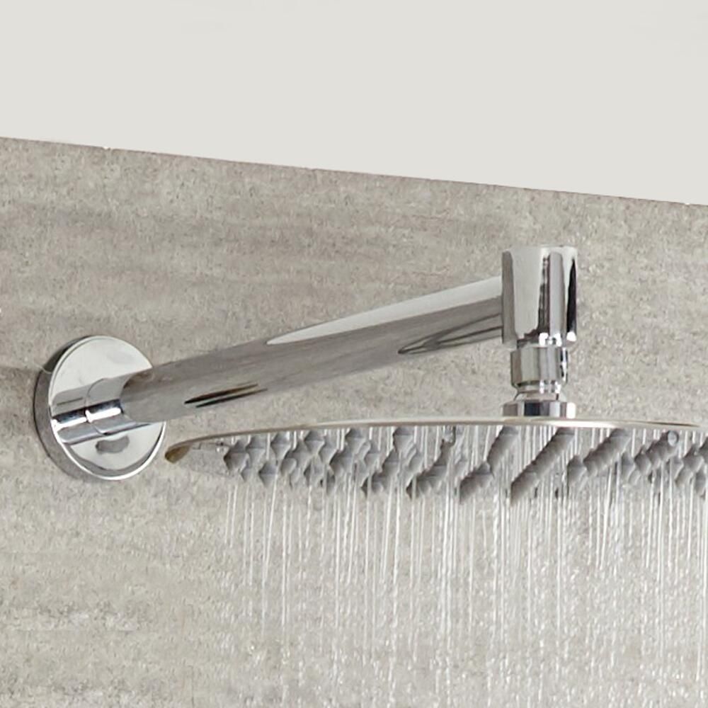 Milano - Modern Round Wall Mounted Shower Arm - Chrome