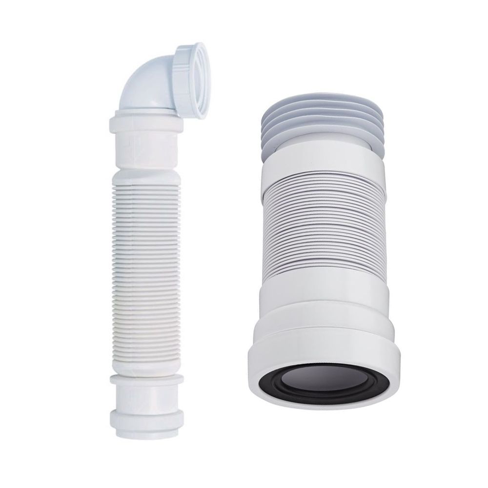 Flexible Bottle Trap and Cranplas Pan Connector for Back to Wall Toilet and Vanity Basin