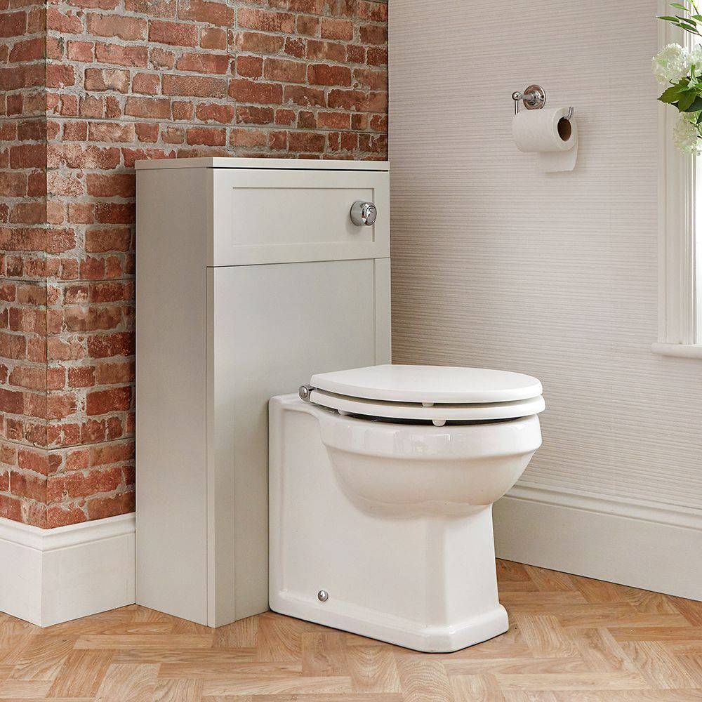 Milano Thornton - Smoke Grey Traditional 500mm WC Unit (Excluding Pan)