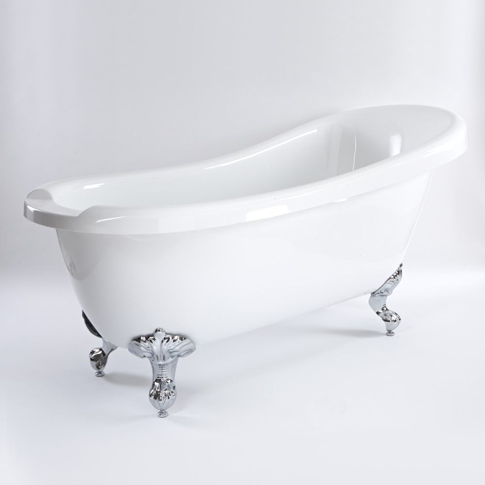 Milano Legend - 1710mm x 740mm Freestanding Slipper Bath with Choice of Feet