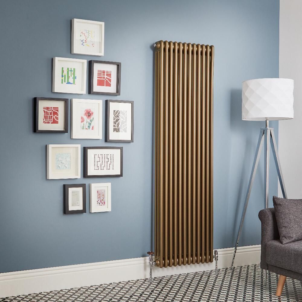 Milano Windsor - Vertical Traditional Triple Column Radiator - Choice of Metallic Colours and Sizes