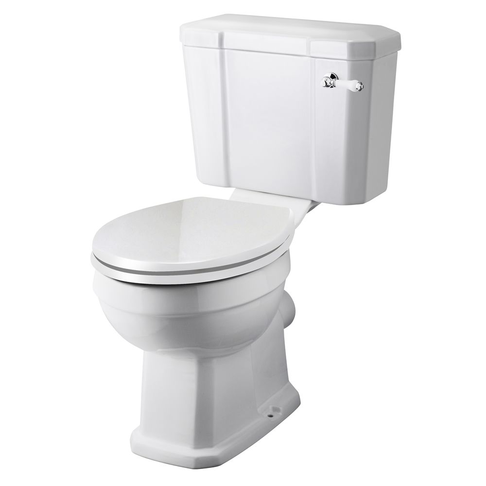Milano Richmond White Traditional Close Coupled Toilet With Cistern