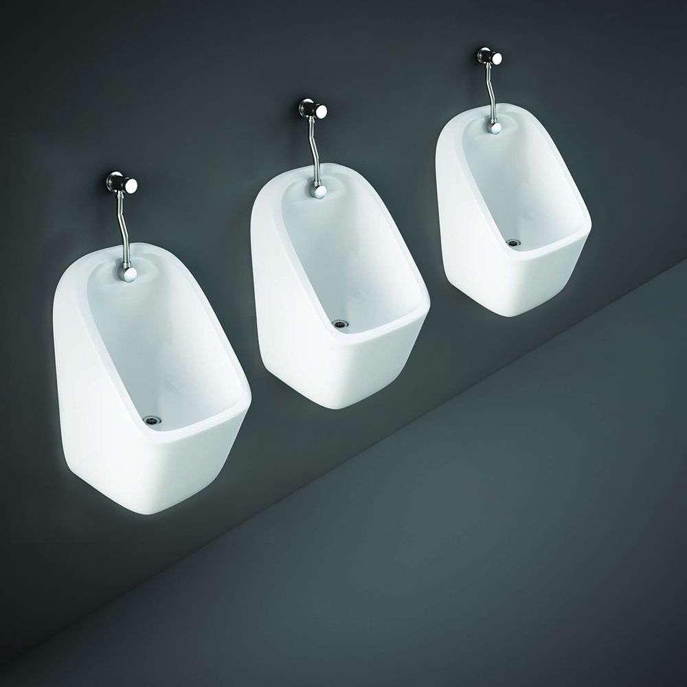 RAK Series 600 - Concealed Urinal System with 3 Urinal Bowls