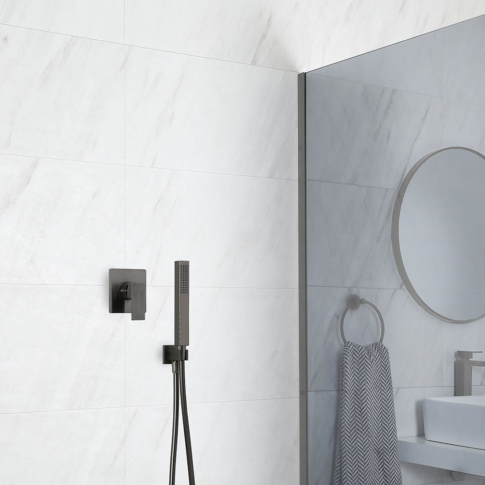 Milano Orno - Gun Metal Grey Shower with Hand Shower (1 Outlet)