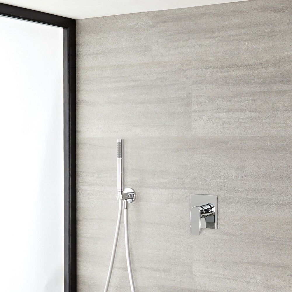 Milano Ashurst - Manual Shower Valve with Round Hand Shower - Chrome (1 Outlet)