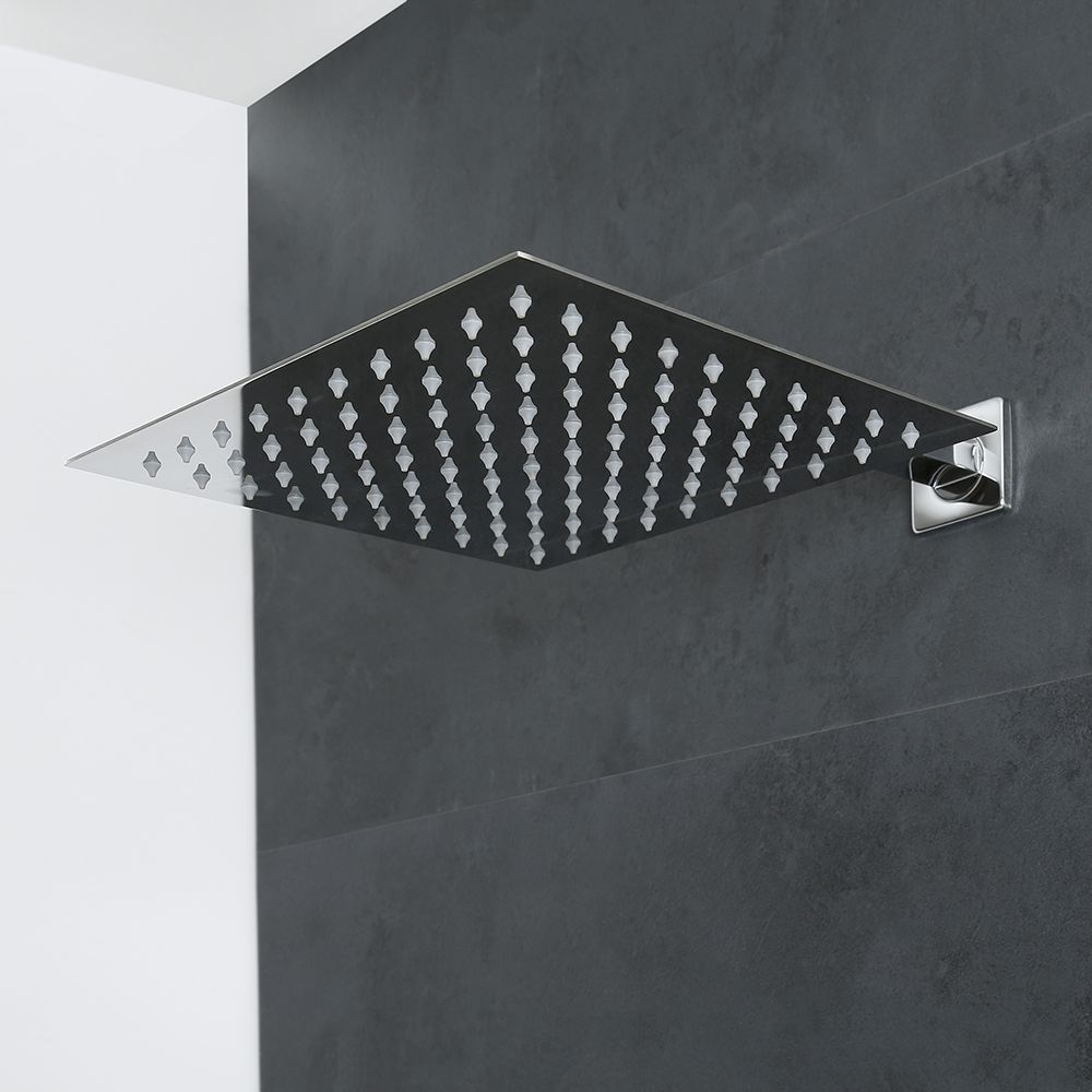 Milano Arvo - 300mm Square Ultra Thin Fixed Shower Head - Chrome
