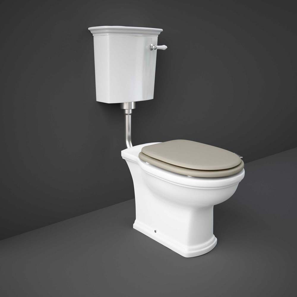 RAK Washington - Traditional Low Level Toilet with Cistern - Choice of Seat Finish