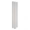 Milano Aruba Flow - White Vertical Middle Connection Designer Radiator - 1780mm x 472mm (Double Panel)
