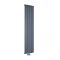 Milano Skye - Aluminium Anthracite Vertical Designer Radiator - 1600mm x 375mm (Single Panel)